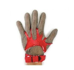 glove: chain mail wrist length 5 finger (xl)