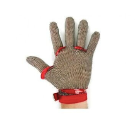 glove: chain mail wrist length 5 finger (xl)