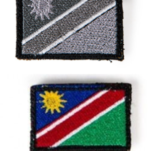 bushveldt badge flags: set of 2 small namibia