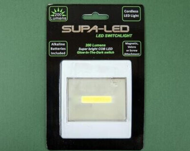 supa led switch light: cordless