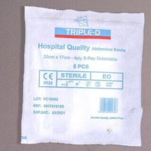 abdominal swabs: 20x175x5mm