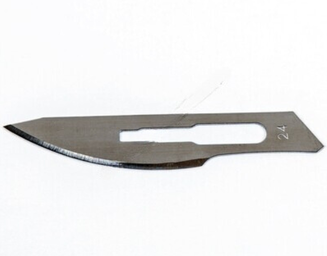 scalpel blades/ surgical blades no 24 (pack of 50)