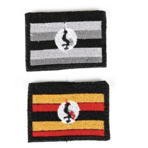 bushveldt badge flags: set of 2 large uganda
