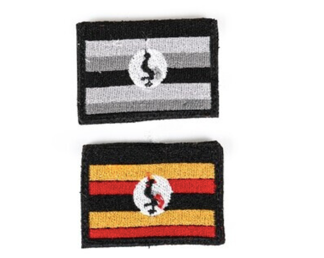 bushveldt badge flags: set of 2 large uganda