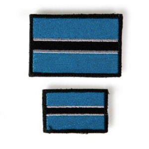 botswana flag 40x60 mm with velcro colour