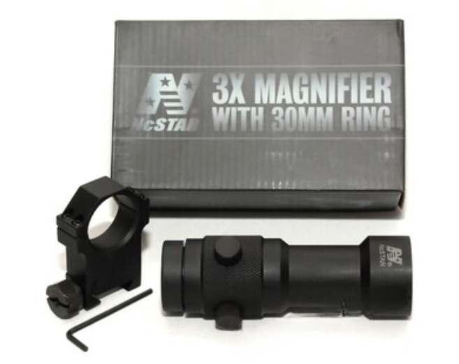 3x magnifier with 30mm ring mount