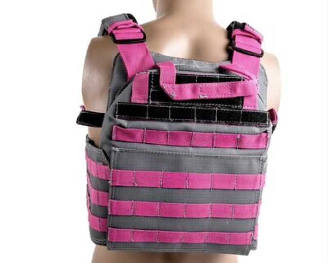 bushveldt plate carrier: pink & grey