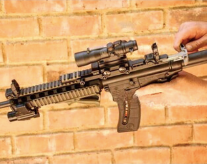 ambidextrous charging handle 15 22 blaze orange