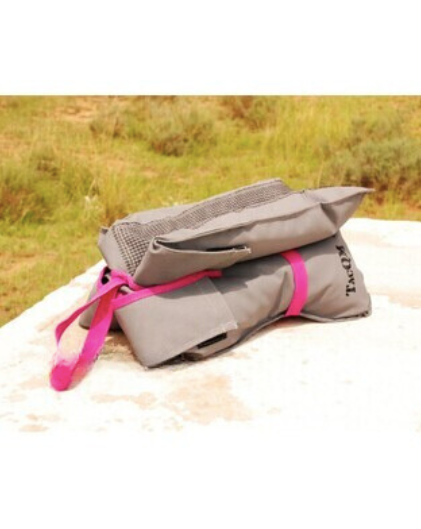 bushveldt x bag rifle rest grey with pink trim