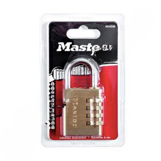 master 40mm s/b combination lock