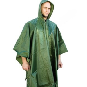 poncho raincoat bivvy green
