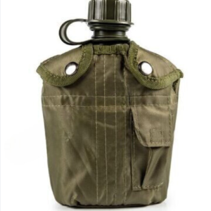 water bottle with cover pouch and fire bucket