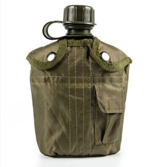 water bottle with cover pouch and fire bucket