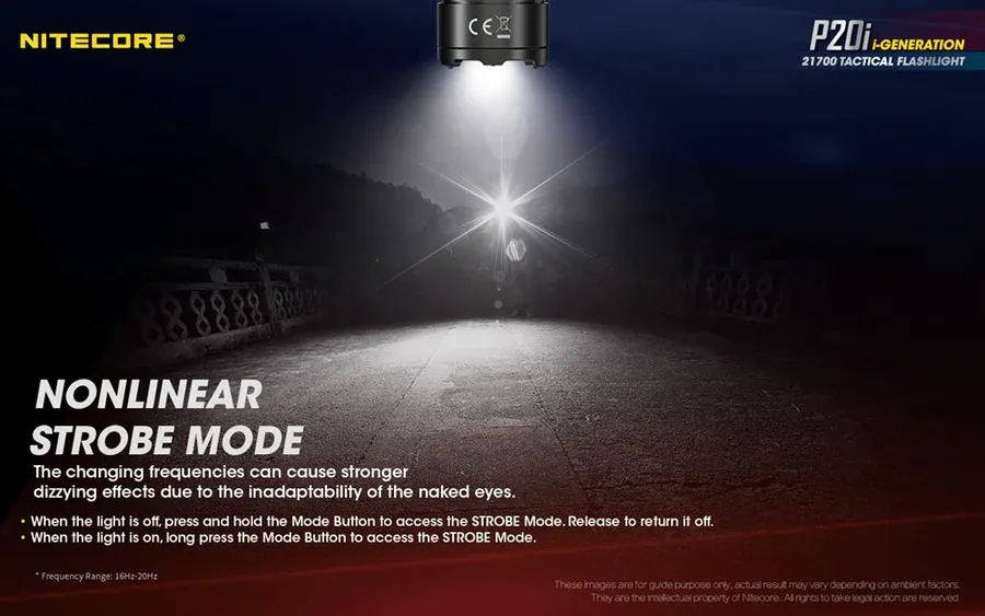 nitecore p20i + 400mah battery+usb c charge cable