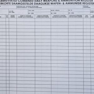 abbr combined daily weapon & ammo register
