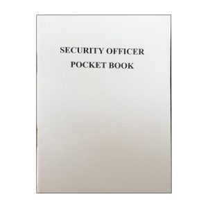 security officers pocket book a6 (white cover)
