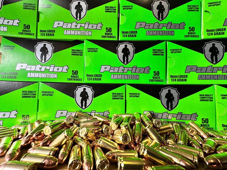 patriot ammo 9mmp 124 gr x50