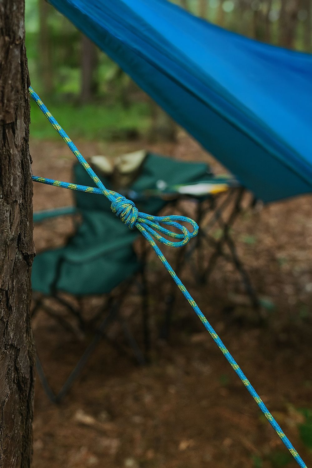 550 paracord 15m blue & yellow