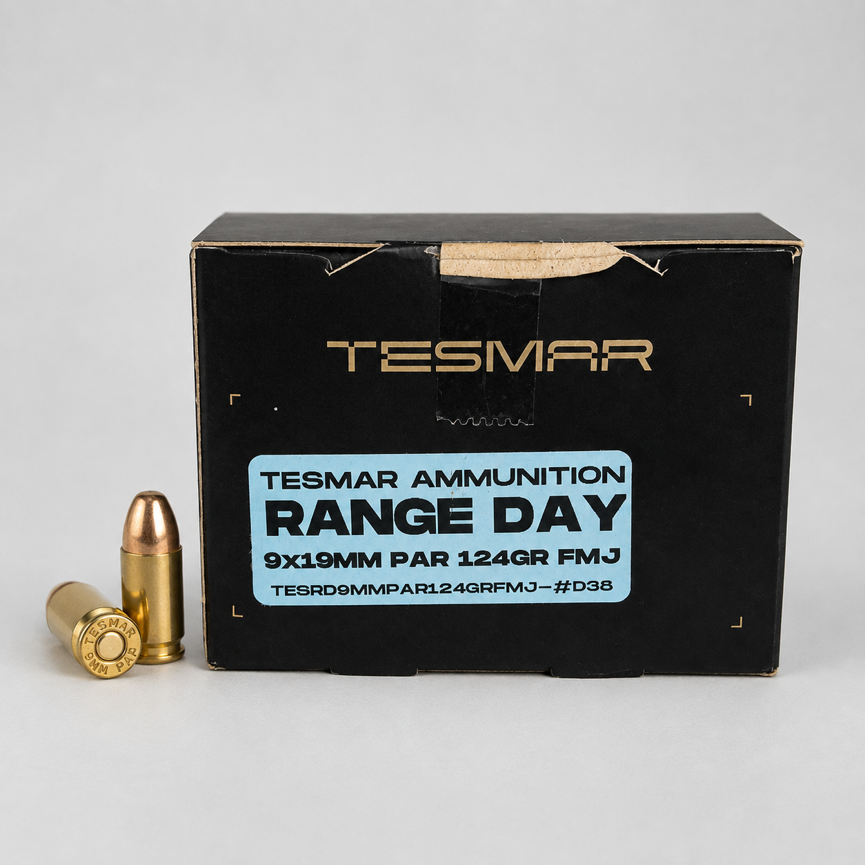 Tesmar9mm P 124gr FMJ x50 - Image 2